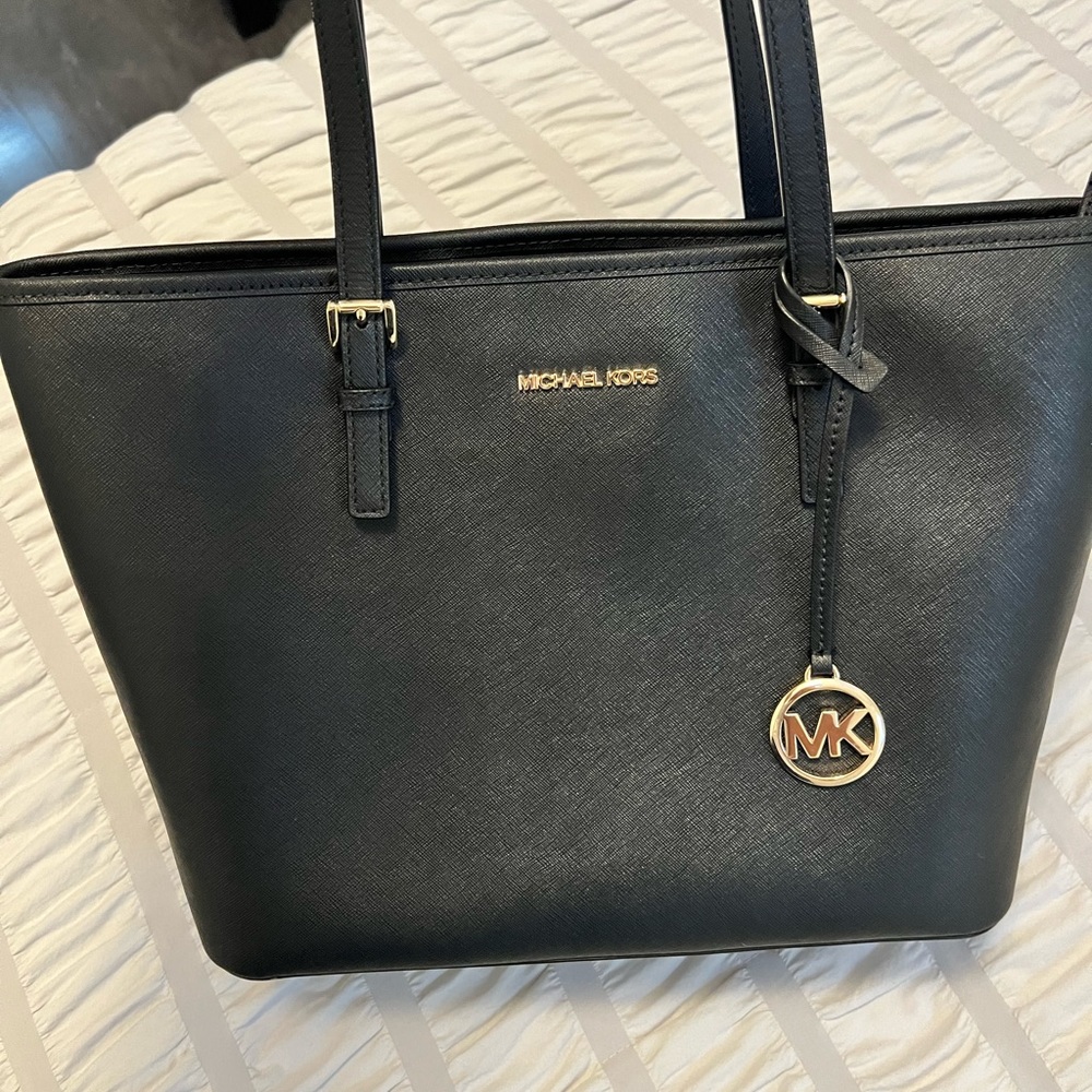 Brand new black tote leather